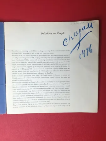 挿絵入り本 Chagall - Signed - De klokken van Chagall