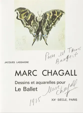 挿絵入り本 Chagall - Signed & Dedicated - Dessins et aquarelles pour Le Ballet 