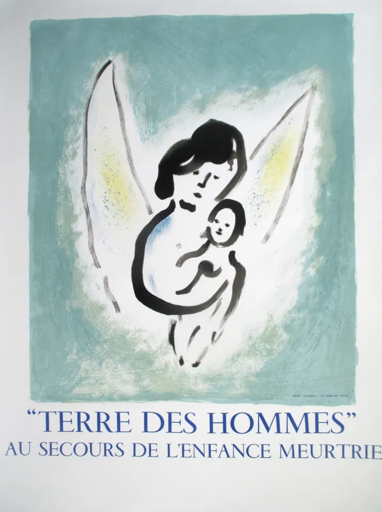 リトグラフ Chagall - Terre des Hommes