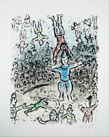 リトグラフ Chagall - The Acrobats