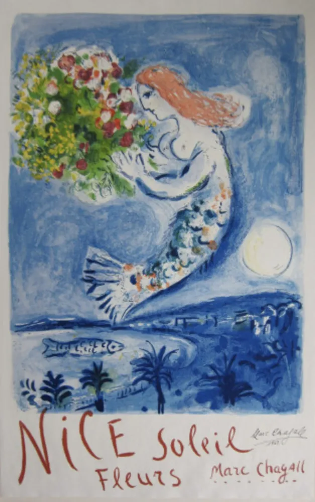 リトグラフ Chagall - The Bay of Angels (La Baie des Anges)