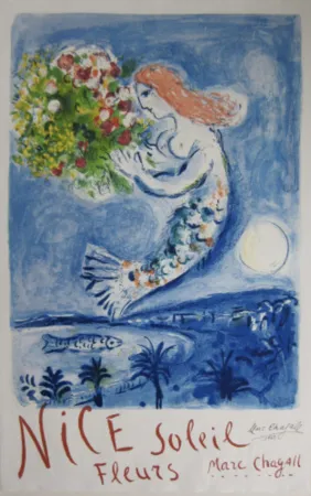 リトグラフ Chagall - The Bay of Angels (La Baie des Anges)