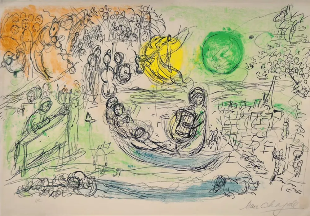リトグラフ Chagall - The Concert