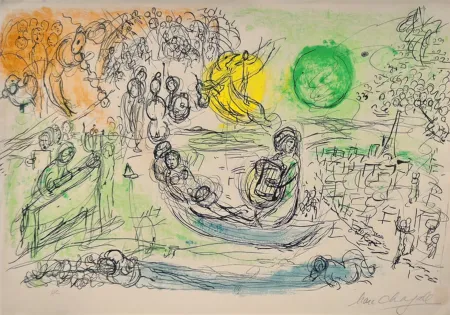 リトグラフ Chagall - The Concert