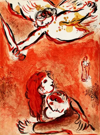 リトグラフ Chagall - The Face of Israel