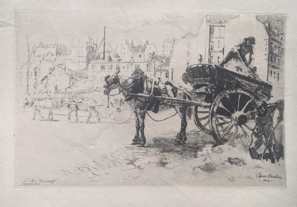 エッチングと　アクチアント Chahine - Les Terrassiers