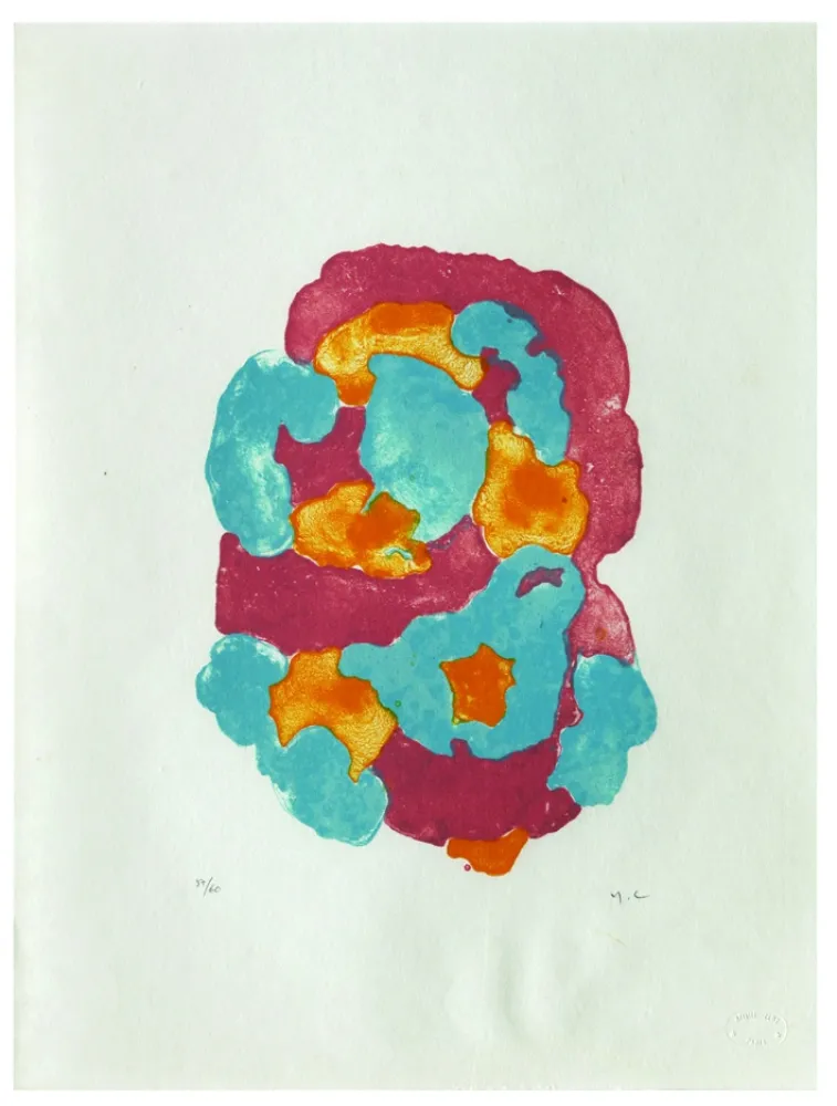 リトグラフ Chaudouët - Lichens 1