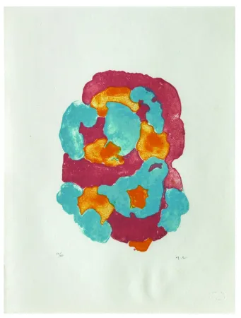 リトグラフ Chaudouët - Lichens 1