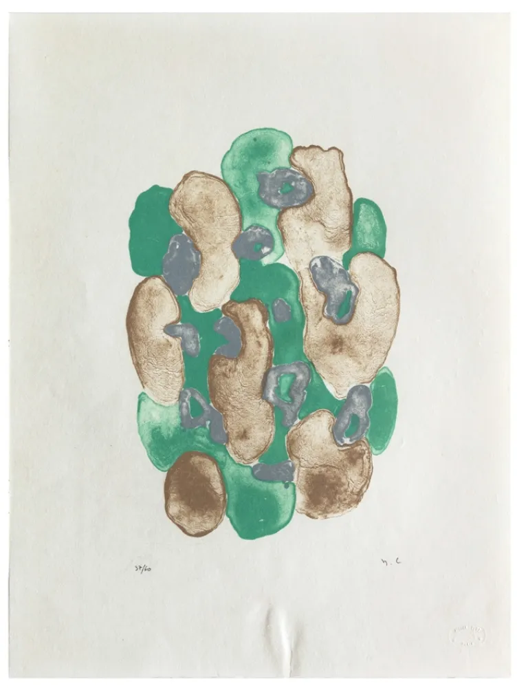 リトグラフ Chaudouët - Lichens 3