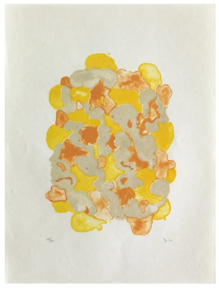 リトグラフ Chaudouët - Lichens 7