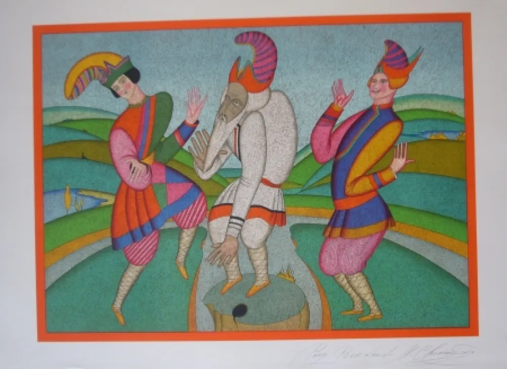 リトグラフ Chemiakin - Carnaval