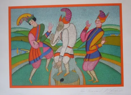 リトグラフ Chemiakin - Carnaval