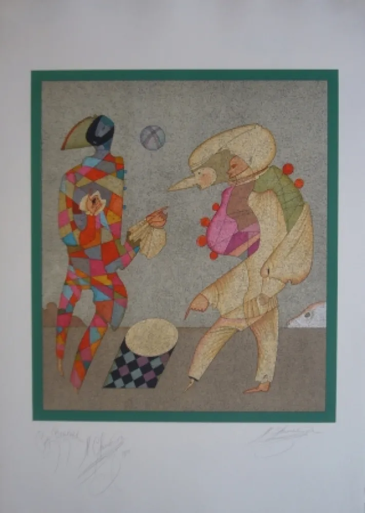 リトグラフ Chemiakin - Carnaval