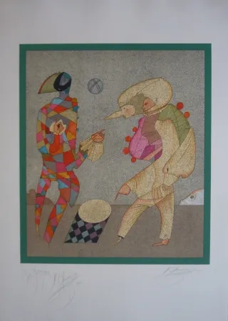 リトグラフ Chemiakin - Carnaval