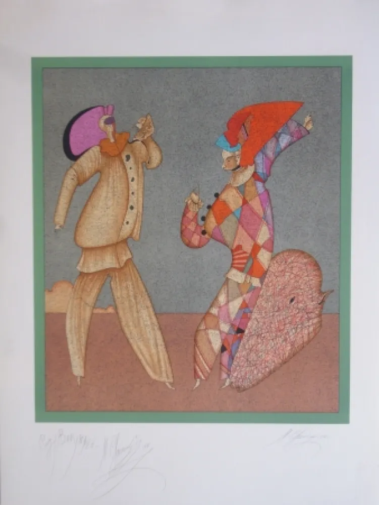 リトグラフ Chemiakin - Carnaval