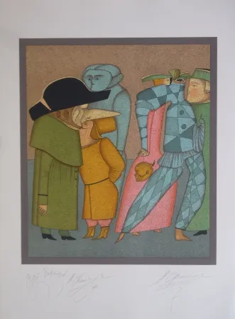 リトグラフ Chemiakin - Carnaval