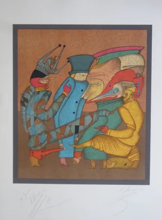 リトグラフ Chemiakin - Carnaval