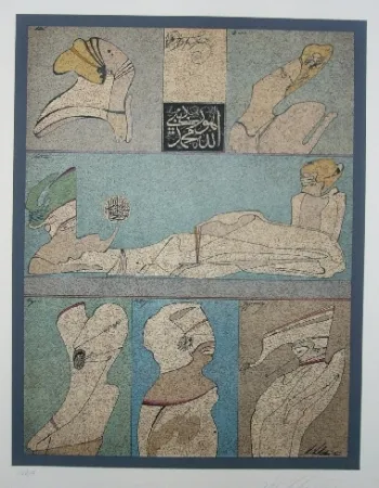 リトグラフ Chemiakin - Ecritures