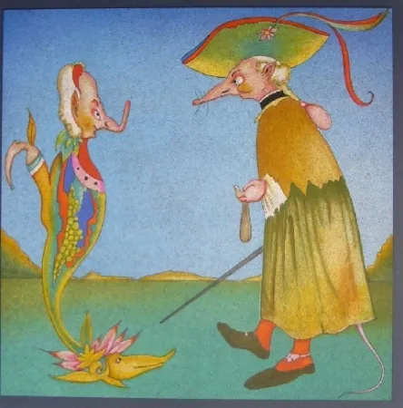 リトグラフ Chemiakin - Suite Carnaval de Saint Petersbourg 7 