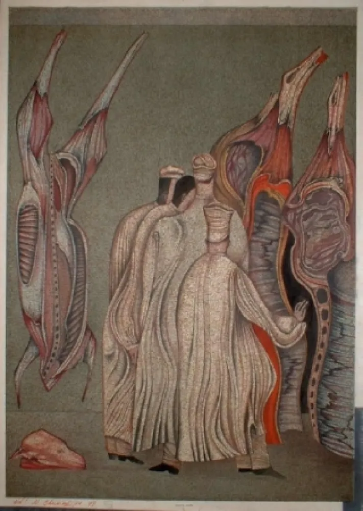 リトグラフ Chemiakin - Ventre de Paris 2