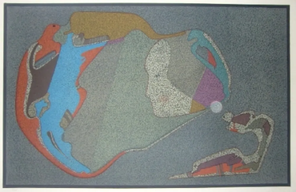 リトグラフ Chemiakin - Visage monde