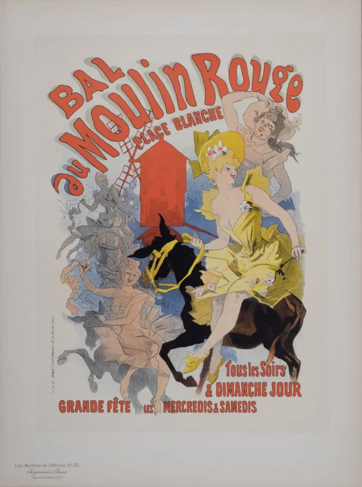 リトグラフ Cheret - Bal du Moulin Rouge, Les Maitres de L’Affiche