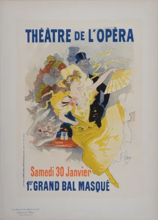 リトグラフ Cheret - Bal Masque de l'Opera, Les Maitres de L’Affiche