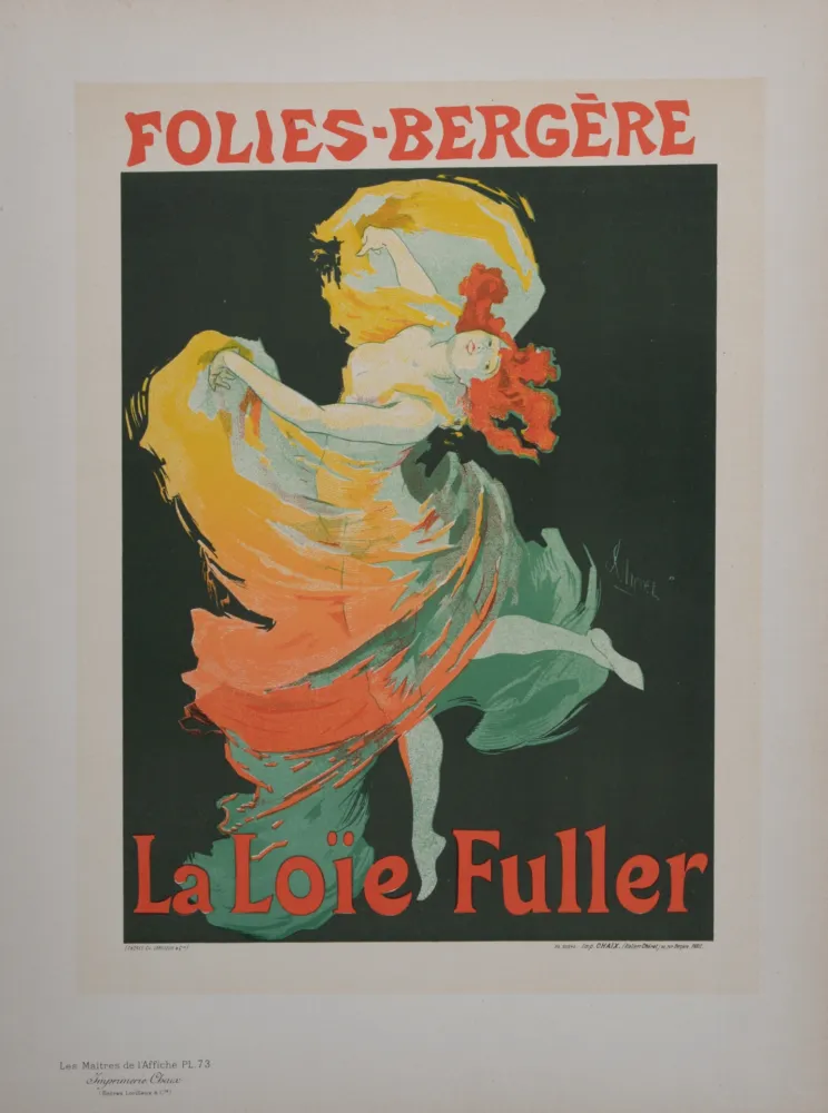 リトグラフ Cheret - La Loïe Fuller, Les Maitres de L’Affiche, 1897