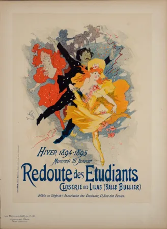 リトグラフ Cheret - Les Maîtres de l'Affiche : Redoute des Étudiants, 1897