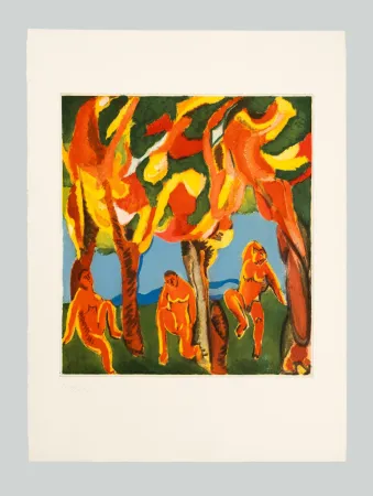 エッチングと　アクチアント Chia - Figure nel bosco