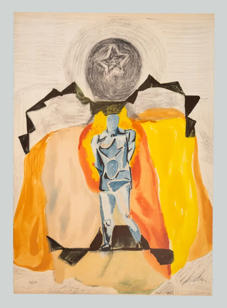 リトグラフ Chia - Il campione