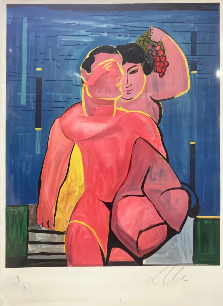 リトグラフ Chia - Untitled Portrait of Lovers, ca.