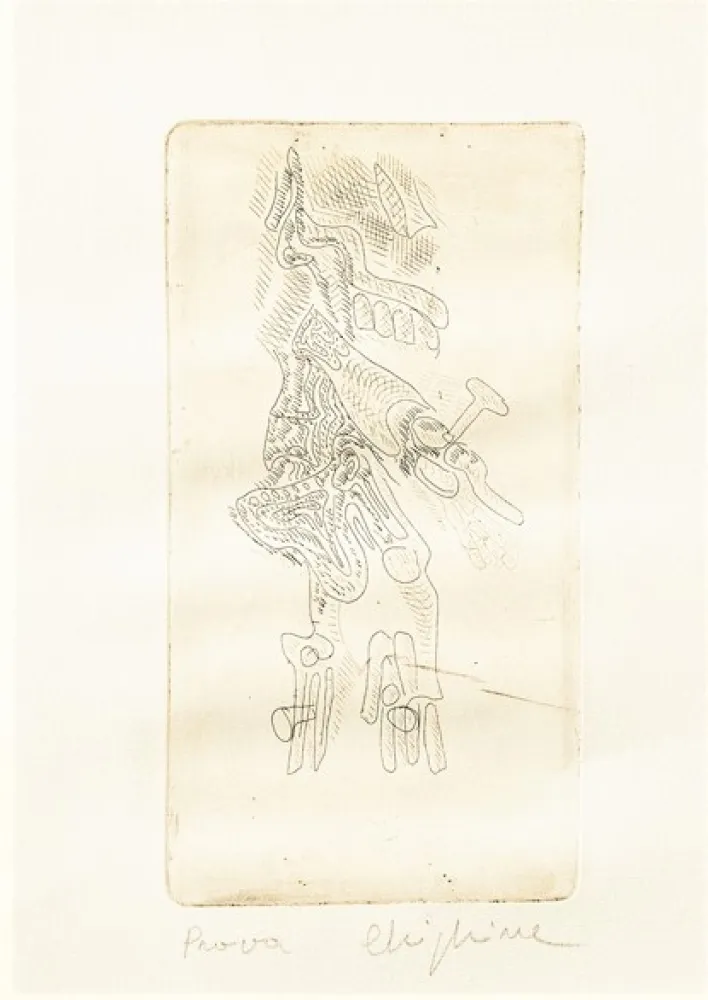 エッチング Chighine - Cristo