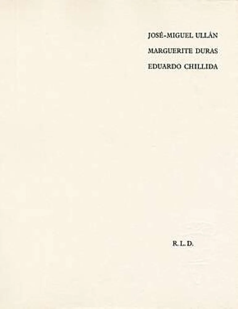 挿絵入り本 Chillida - Adoración