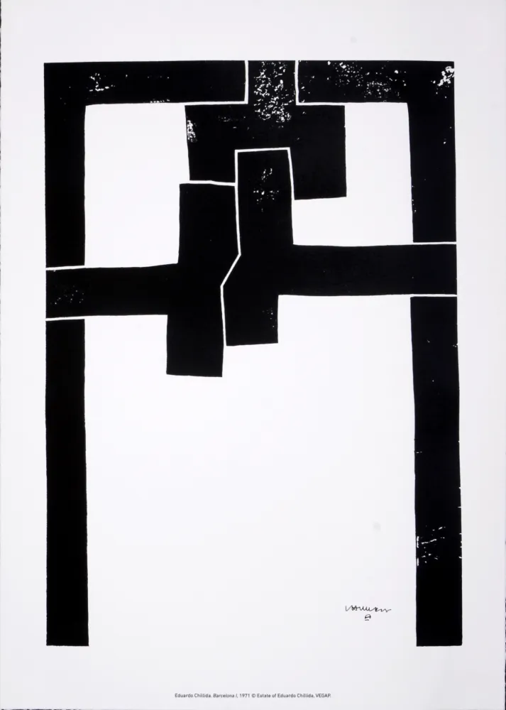 シルクスクリーン Chillida - (After) Barcelona I, 1971