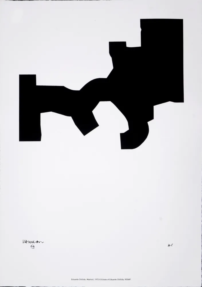 シルクスクリーン Chillida - (After) Madrid I, 1972