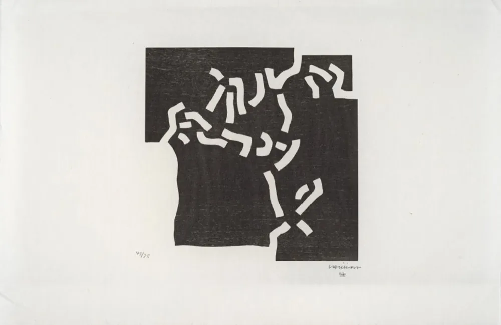 木版 Chillida - Beltza II