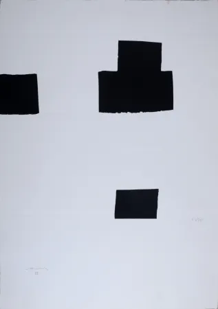 シルクスクリーン Chillida - Composition