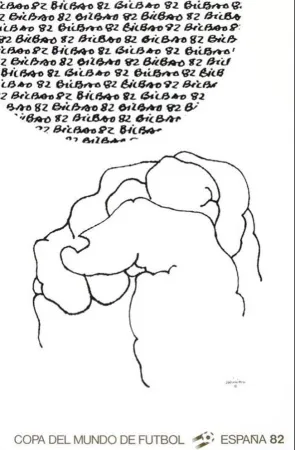 リトグラフ Chillida - Coupe du Monde 82 - Espagne