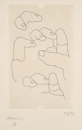彫版 Chillida - Esku (from La mémoire et la main, by Edmond Jabes)