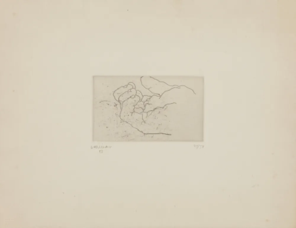 エッチング Chillida - Esku IV (Mano IV)