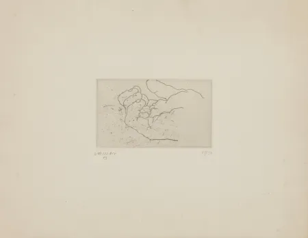 エッチング Chillida - Esku IV (Mano IV)