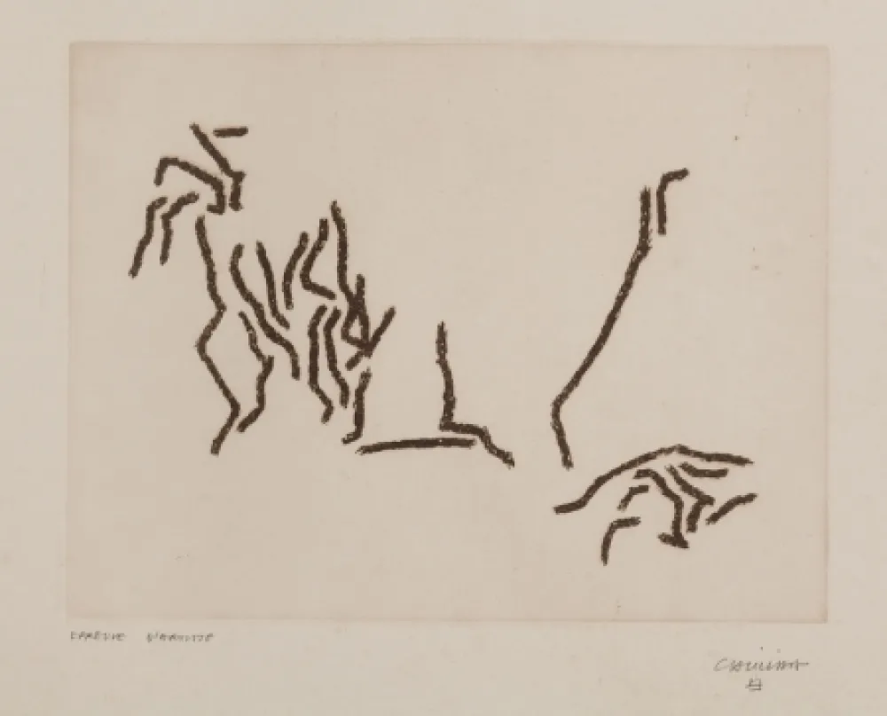 彫版 Chillida - Glissement de Limites (First print)