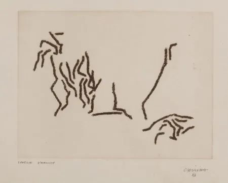 彫版 Chillida - Glissement de Limites (First print)
