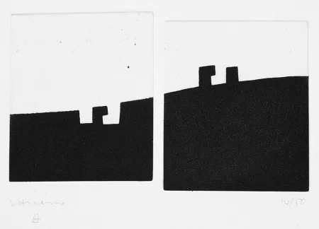 エッチング Chillida - Gora Bera – Arriba Abajo