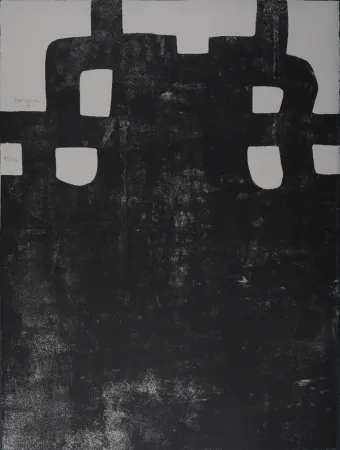 リトグラフ Chillida - Gurutze Gorria III. 1984 - Hand-signed!