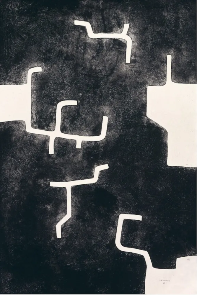 エッチングと　アクチアント Chillida - Homenaje a Aimé Maeght
