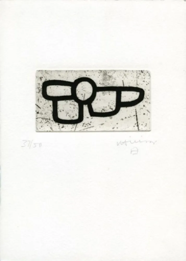 エッチング Chillida - Homenaje a Arnold Rudlinger