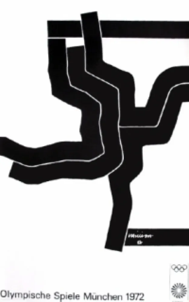 シルクスクリーン Chillida - Jeux Olympiques de Munich 1972
