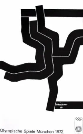 シルクスクリーン Chillida - Jeux Olympiques de Munich 1972